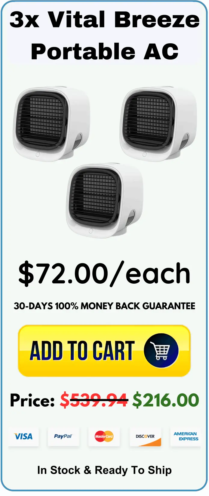 Vital Breeze Portable AC offer price 
